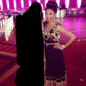 Black & Gold Anarkali